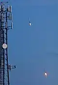 Double return of Falcon Heavy test flight boosters