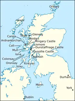 Map of Britain and Ireland