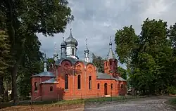 View of the church from the western side