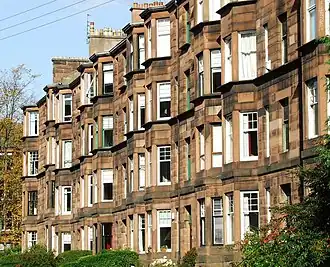 Flats in Hyndland, Glasgow, late 19th or early 20th century