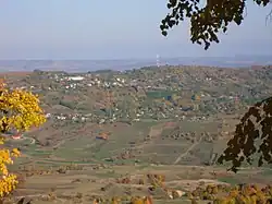 Pietricica Ridge, viewed from Dumbrava village, Bacău County