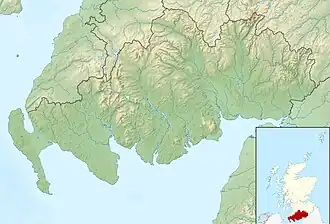 Map showing the location of Caerlaverock National Nature Reserve