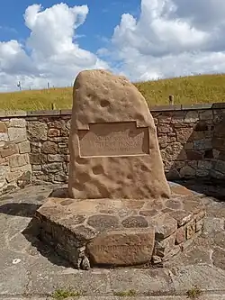 A stone monument
