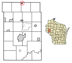Location of Ridgeland in Dunn County, Wisconsin.