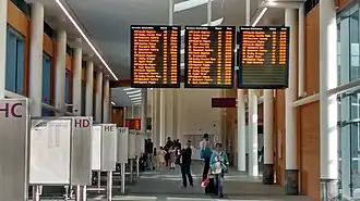 Interior of the station after reopening in May 2016