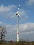 A weaker Enercon E-126 - EP4 low-wind model - at Holdorf