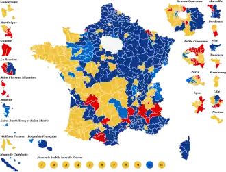 First-place candidate by constituency