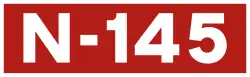 National road N-145 shield}}
