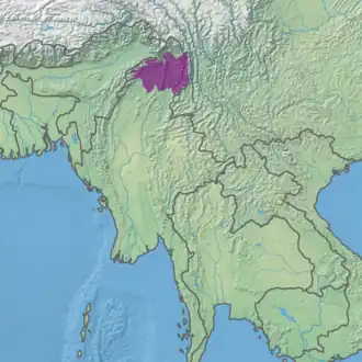 Ecoregion territory (in purple)