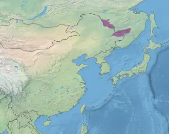 Ecoregion territory (in purple)