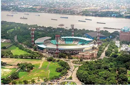 Eden Gardens Aerial view