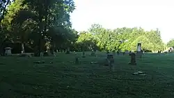 A nineteenth-century cemetery in the precinct