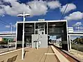 Edgewater station platform and shelter