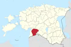 Saarde Parish within Pärnu County.