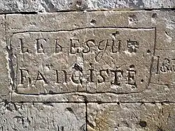 Graffiti example in the church