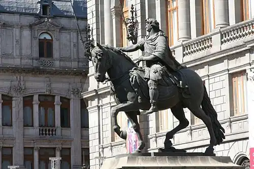 Equestrian statue of Charles IV of Spain on Plaza Manuel Tolsá