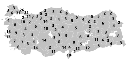 Electoral districts of Turkey