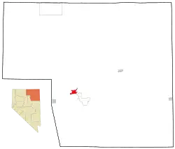 Location of Elko, Nevada