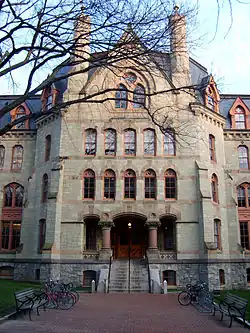 Cohen Hall, formerly named Logan Hall, served as the previous home of the Wharton School.