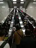 Escalator from Wuhan Metro Line 3 to Line 1
