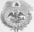 Coat of arms o the Supreme State of Yucatán (1840).