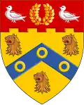 Arms of John Henry Vivian and the Barons Swansea, granted 1827