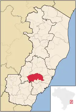 Location in Espírito Santo
