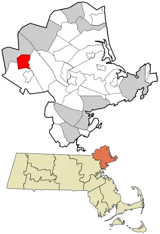Location in Essex County, Massachusetts.