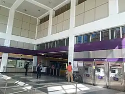 Northern entrance of the station