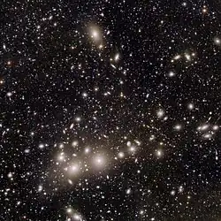Euclid's view of the Perseus cluster of galaxies.