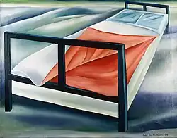 Bed, 1976, oil 90x117 cm