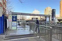 Exit D, Line 10 (only open between 0630 and 2220)