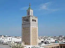 The present-day minaret (built in 1894)