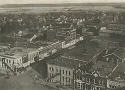 Historical aerial photo of Marshalltown, Iowa, in 1910