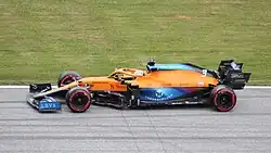 Daniel Ricciardo driving the McLaren MCL35M at the 2021 Austrian Grand Prix.