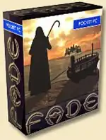 Virtual box art for Fade. Like many games for mobile platforms, it was not released as a boxed set in stores.