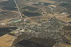 Aerial view of Farmer City