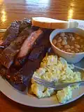 Image 5 Ribs, potato salad, baked beans, and bread (from Culture of Arkansas)