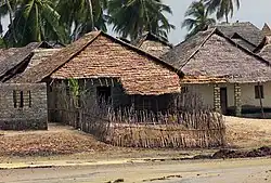 Traditional houses in Faza, Kenya