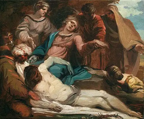 Lamentation over the dead Christ, oil on canvas, priv. col.