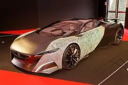 Peugeot Onyx at the 2014 Festival Automobile International, after the copper panels had oxidized