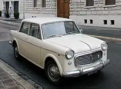 Fiat 1100 Special; note the front-hinged doors
