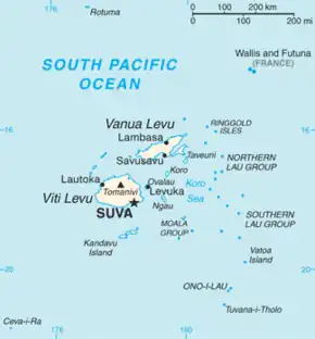 Location of Rotuma
