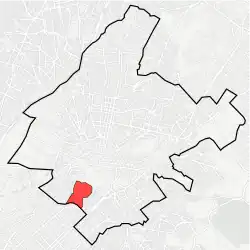 Location within Athens