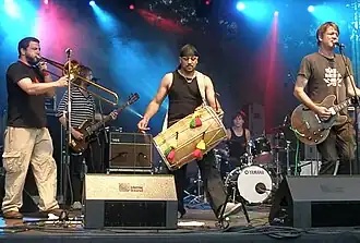 Firewater performing at Globaltica World Culture Festival in Gdynia, Poland