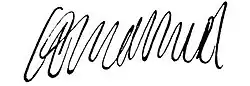 Charles Emmanuel I's signature