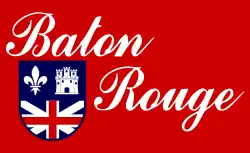 The flag of Baton Rouge, Louisiana
