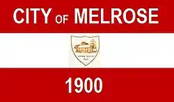 Flag of Melrose, Massachusetts