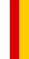 Flag of Ossetia as a vertical banner