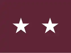 The flag of a major general of the Army Medical Department.